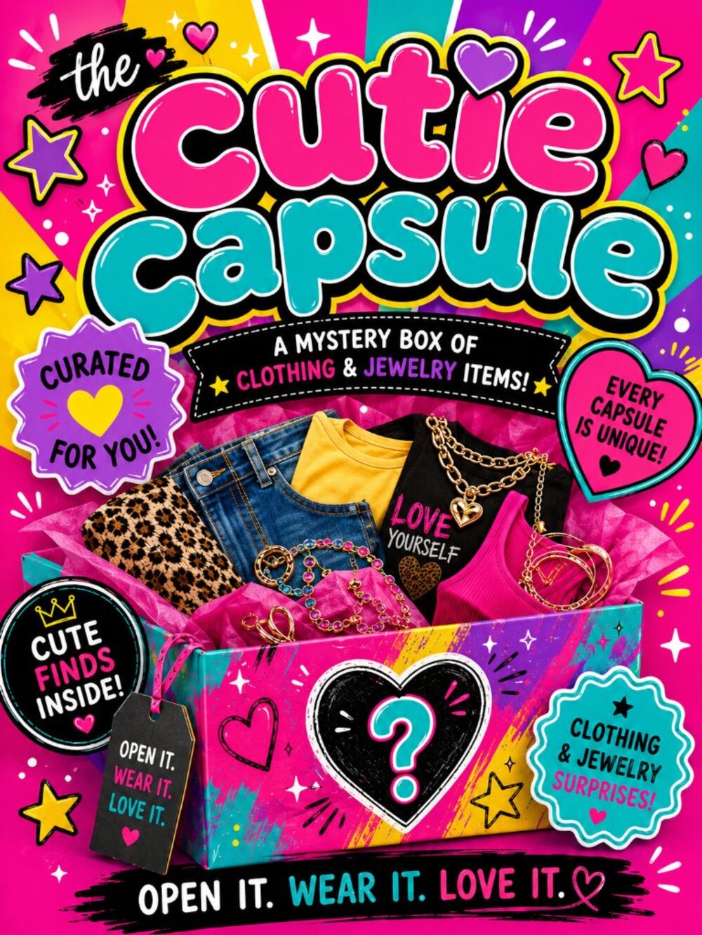 🎁✨ CUTIE CAPSULE MYSTERY BOXES — Curated Just for YOU ✨🎁